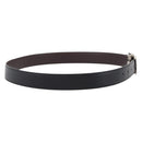 CARTIER Belt Leather 37.8"" Black Silver Auth 196125V-3