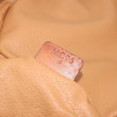 CELINE Macadam Vanity Cosmetic Pouch PVC Leather Brown Gold Tone Auth 196128A-12