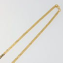 CELINE Macadam Necklace Metal Gold Tone Black Auth 196133A-10