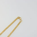CELINE Macadam Necklace Metal Gold Tone Black Auth 196133A-11
