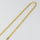 CELINE Macadam Necklace Metal Gold Tone Black Auth 196133A-5