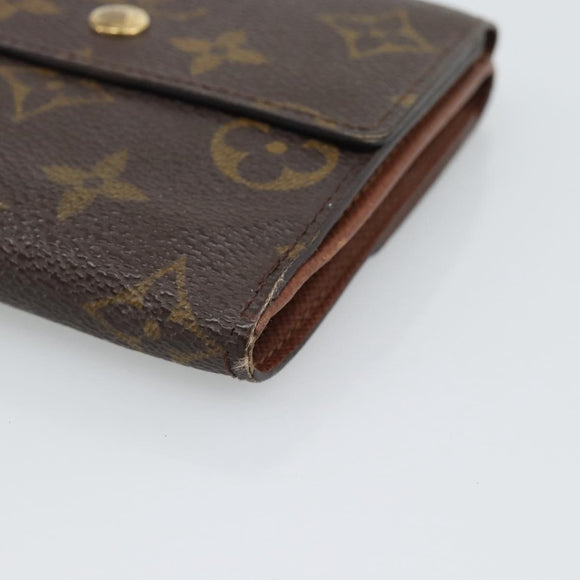LOUIS VUITTON Monogram Porte Monnaie Bier Cartes Crdit M61652 LV Auth 196138