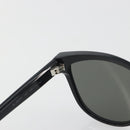 SAINT LAURENT Sunglasses Plastic Black Silver Auth 196140A-11