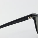 SAINT LAURENT Sunglasses Plastic Black Silver Auth 196140A-12
