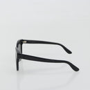 SAINT LAURENT Sunglasses Plastic Black Silver Auth 196140A-3