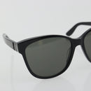 SAINT LAURENT Sunglasses Plastic Black Silver Auth 196140A-5