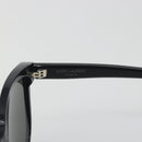 SAINT LAURENT Sunglasses Plastic Black Silver Auth 196140A-8