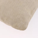 HERMES Arena MM Shoulder Bag Canvas Beige Gold Tone Auth 196144-13