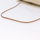 HERMES Arena MM Shoulder Bag Canvas Beige Gold Tone Auth 196144-7