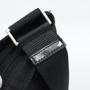 PRADA Shoulder Bag Nylon Black Silver Auth 196146A-17