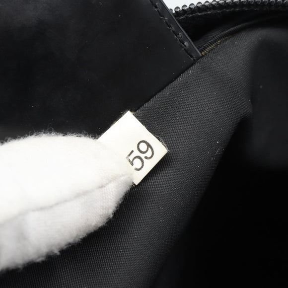 PRADA Shoulder Bag Nylon Black Silver Auth 196146A