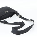 PRADA Shoulder Bag Nylon Black Silver Auth 196146A-7