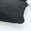 PRADA Shoulder Bag Nylon Black Silver Auth 196147A-12