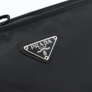 PRADA Shoulder Bag Nylon Black Silver Auth 196147A-14