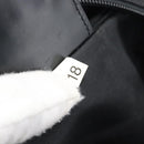 PRADA Shoulder Bag Nylon Black Silver Auth 196147A-21