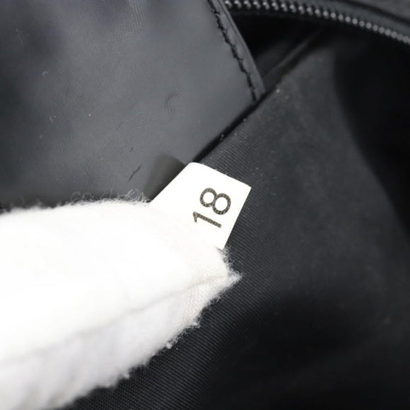 PRADA Shoulder Bag Nylon Black Silver Auth 196147A