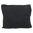 PRADA Shoulder Bag Nylon Black Silver Auth 196147A-3