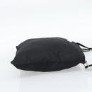 PRADA Shoulder Bag Nylon Black Silver Auth 196147A-5