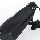 PRADA Shoulder Bag Nylon Black Silver Auth 196147A-6