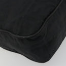 FENDI Zucca Canvas Shoulder Bag Black Silver Auth 196150-11
