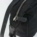 FENDI Zucca Canvas Shoulder Bag Black Silver Auth 196150-16