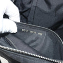 FENDI Zucca Canvas Shoulder Bag Black Silver Auth 196150-24