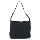 FENDI Zucca Canvas Shoulder Bag Black Silver Auth 196150-3