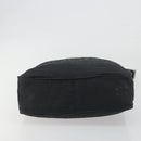 FENDI Zucca Canvas Shoulder Bag Black Silver Auth 196150-9