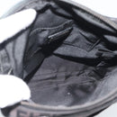FENDI Zucchino Canvas Shoulder Bag Black Silver 8BT053 Auth 196151-11