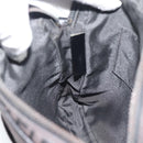 FENDI Zucchino Canvas Shoulder Bag Black Silver 8BT053 Auth 196151-19