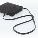 FENDI Zucchino Canvas Shoulder Bag Black Silver 8BT053 Auth 196151-7