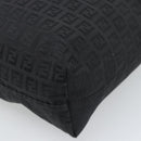FENDI Zucchino Canvas Tote Bag Black 8BH074 Auth 196152-15