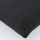 FENDI Zucchino Canvas Tote Bag Black 8BH074 Auth 196152-16