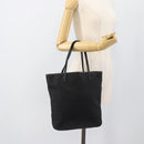 FENDI Zucchino Canvas Tote Bag Black 8BH074 Auth 196152-19