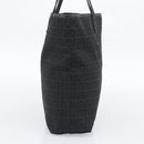 FENDI Zucchino Canvas Tote Bag Black 8BH074 Auth 196152-3