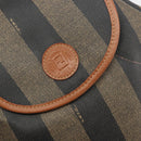 FENDI Pecan Backpack PVC Leather Brown Gold Tone Auth 196153-20