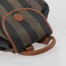 FENDI Pecan Backpack PVC Leather Brown Gold Tone Auth 196153-6