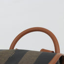 FENDI Pecan Backpack PVC Leather Brown Gold Tone Auth 196153-14