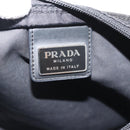 PRADA Shoulder Bag Nylon Black Silver Auth 196155A-19