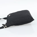 PRADA Shoulder Bag Nylon Black Silver Auth 196155A-3