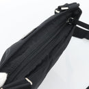 PRADA Shoulder Bag Nylon Black Silver Auth 196155A-6