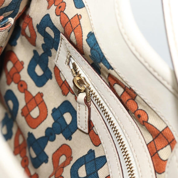 GUCCI GuccissimaGG Shoulder Bag Leather Ivory Gold Tone 145778 Auth 196158A