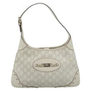 GUCCI GuccissimaGG Shoulder Bag Leather Ivory Gold Tone 145778 Auth 196158A-2