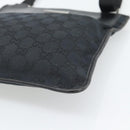 GUCCI GG Canvas Shoulder Bag Black Silver 019.0348 Auth 196159-10