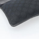 GUCCI GG Canvas Shoulder Bag Black Silver 019.0348 Auth 196159-11