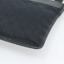 GUCCI GG Canvas Shoulder Bag Black Silver 019.0348 Auth 196159-12