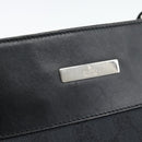GUCCI GG Canvas Shoulder Bag Black Silver 019.0348 Auth 196159-14