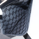 GUCCI GG Canvas Shoulder Bag Black Silver 019.0348 Auth 196159-21
