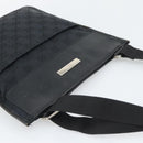 GUCCI GG Canvas Shoulder Bag Black Silver 019.0348 Auth 196159-6