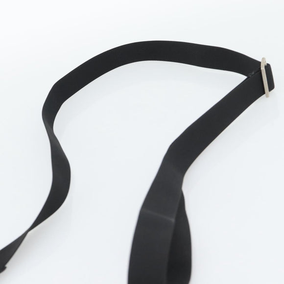 GUCCI GG Canvas Shoulder Bag Black Silver 019.0348 Auth 196159